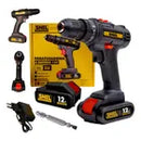 Parafusadeira Com Impacto Furadeira A Bateria 12v Torque Bivolt Mandril De 1/2 E 3/8 Snel Ferramentas