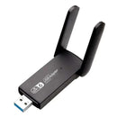 Adaptador Wi-Fi 6 Dual Band 5G + Bluetooth 4.2 USB