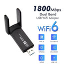 Adaptador Wi-Fi 6 Dual Band 5G + Bluetooth 4.2 USB