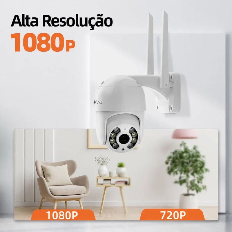 Câmera de Segurança Sem Fio 1080p com Áudio Bidirecional