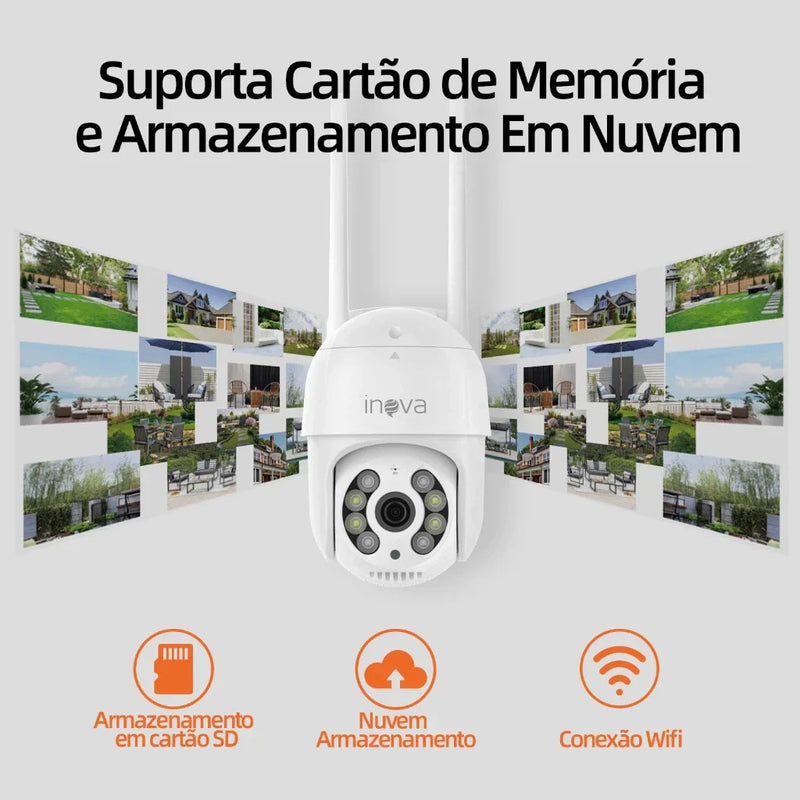 Câmera de Segurança Sem Fio 1080p com Áudio Bidirecional