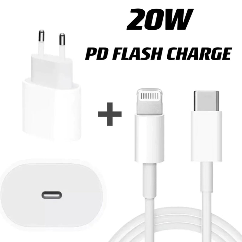 Carregador Acelerado 20W com Cabo USB