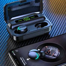 Fone de Ouvido F9-5 TWS Bluetooth 5.0 Display LCD Sem Fio – Cor Preto