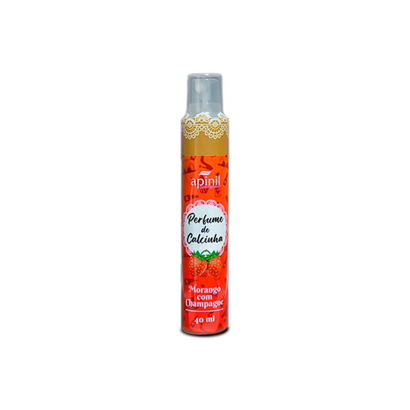 Perfume de Calcinha Spray Morango com Champagne 40ml - Apinil Cosméticos