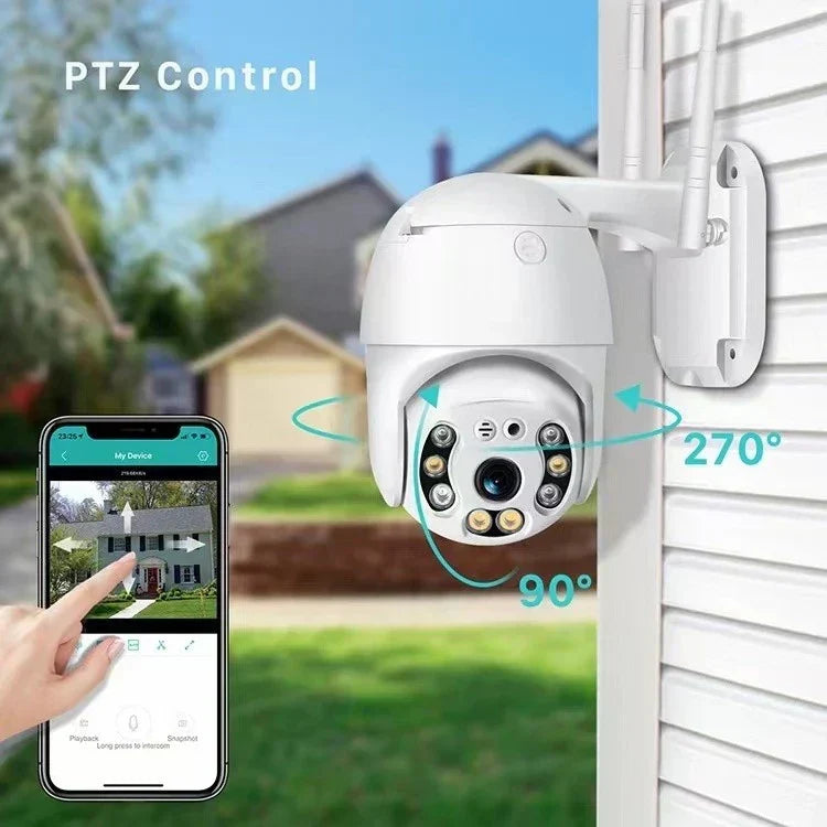 Câmera IP Externa Wi-Fi Dome PTZ