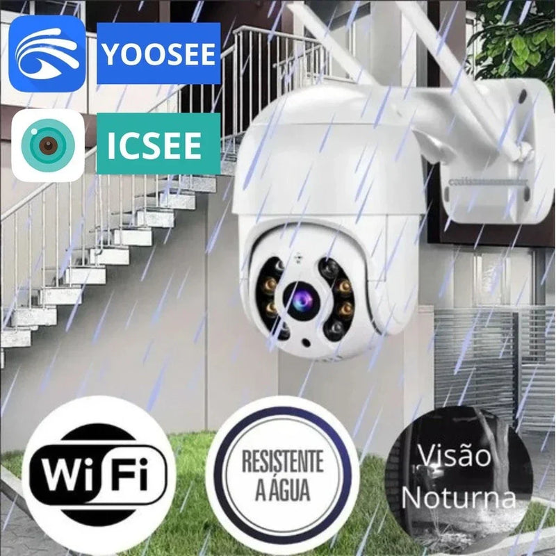 Câmera IP Externa Wi-Fi Dome PTZ