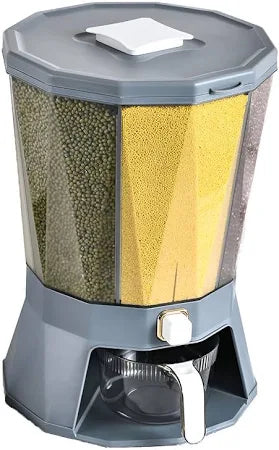 Dispenser Para Arroz Grãos Armazenamento Alimentos Snel Home Cor Cinza